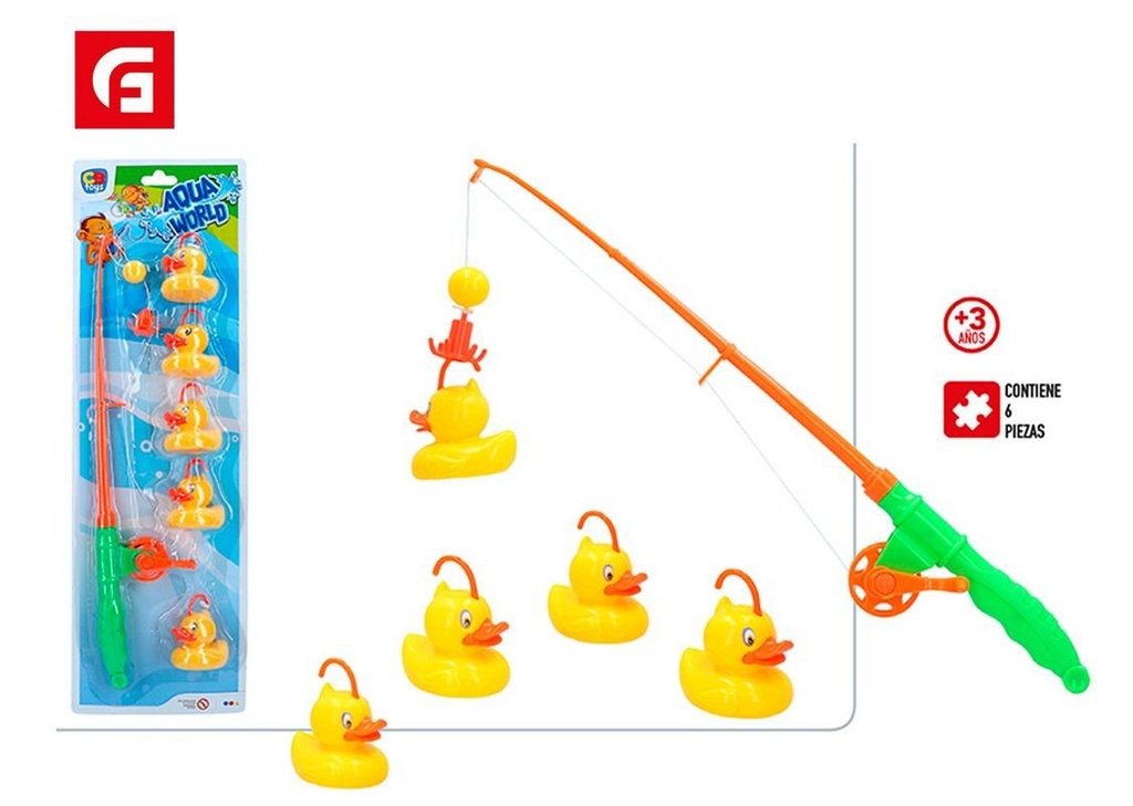 Juguete de pesca Aqua World 5 patitos - Juguetes