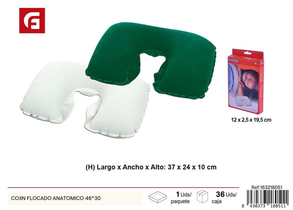 Cojín anatómico afelpado 46*30 - Accesorios de costura