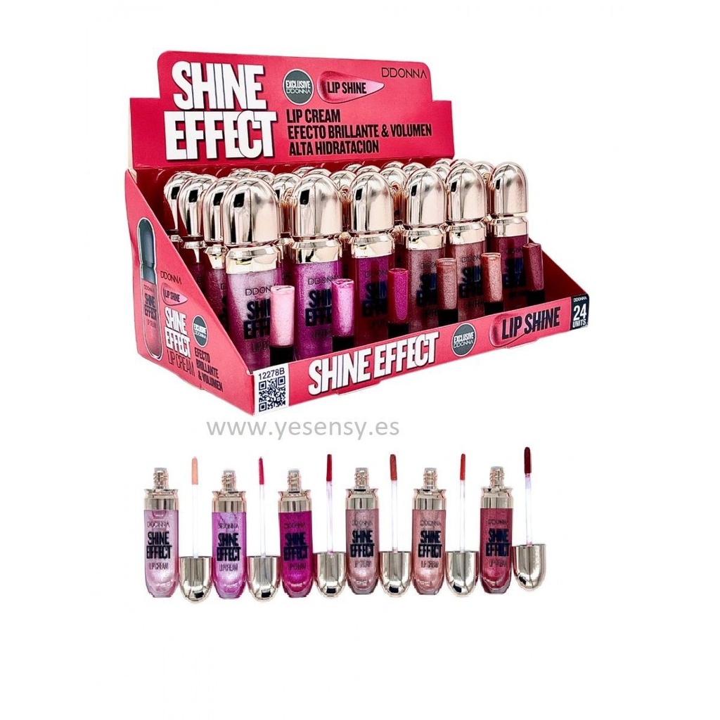 Lip cream efecto brillo 24/u - Cosméticos y belleza