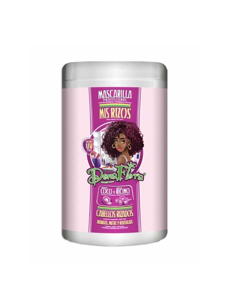 Mascarilla rizos Doña Flora 1000ml - Cosméticos para tratamientos de cabello