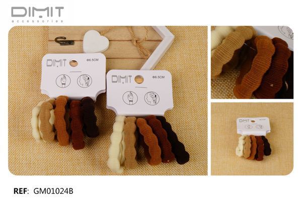 Goma de pelo 12 unidades GM01024B DM - Accesorios para el cabello