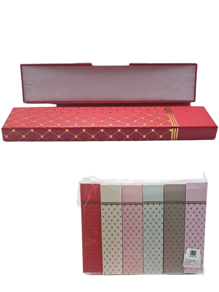 Cajitas 4.5x20cm rojo/negro 12 unidades NS - Accesorios de regalo