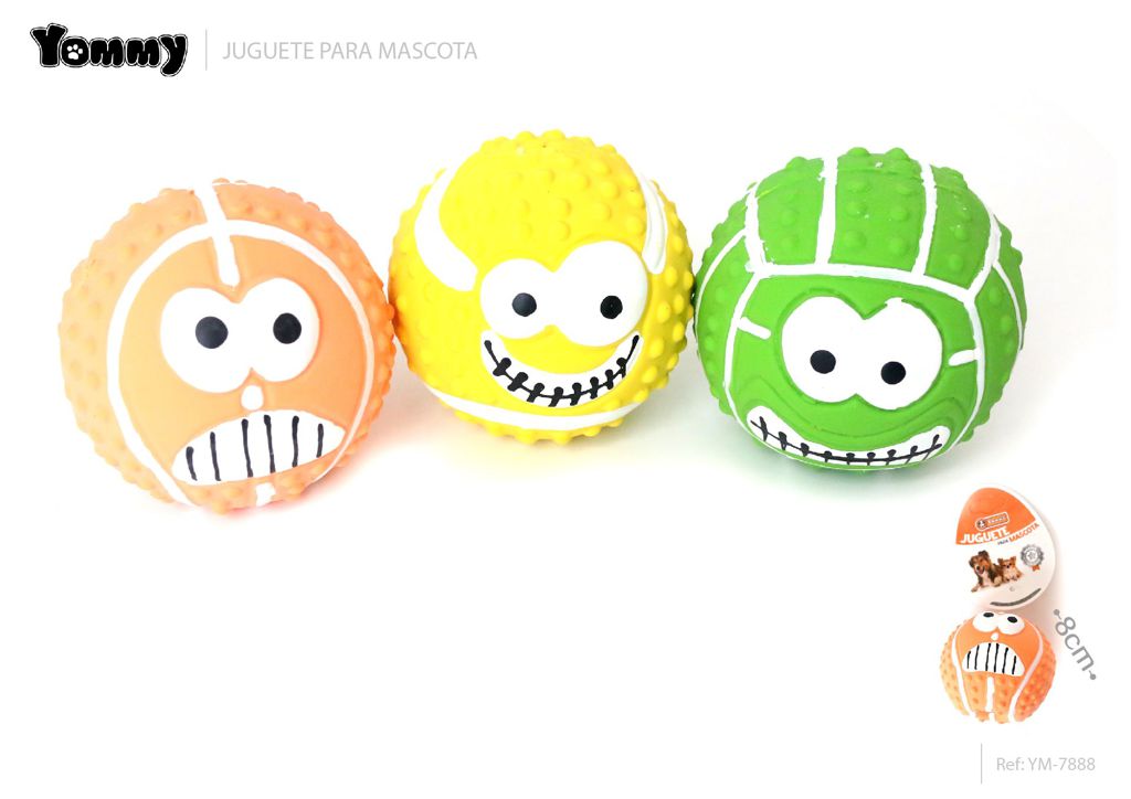 Juguete de látex balón grande 8 cm - Juguetes para mascotas