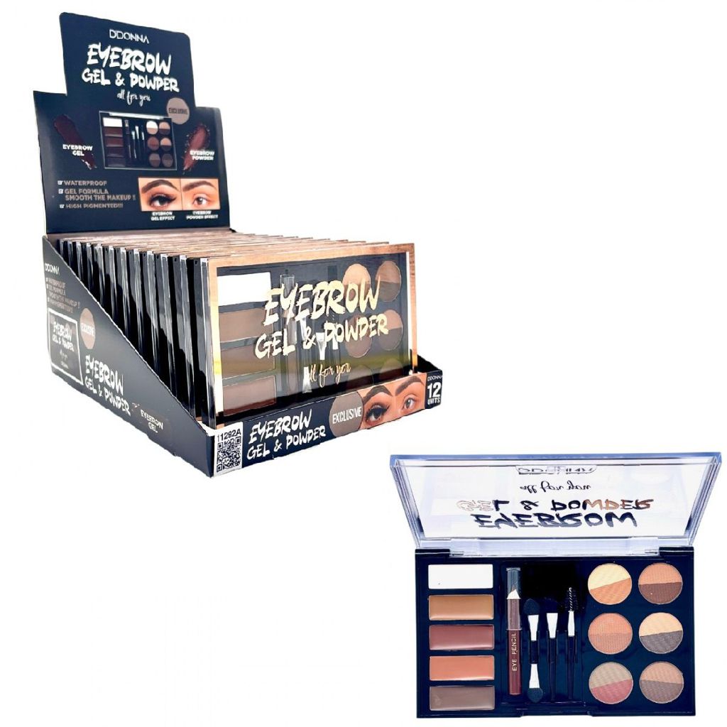 Gel y polvo para cejas 12/U 11292A DD - Cosméticos y maquillaje de cejas