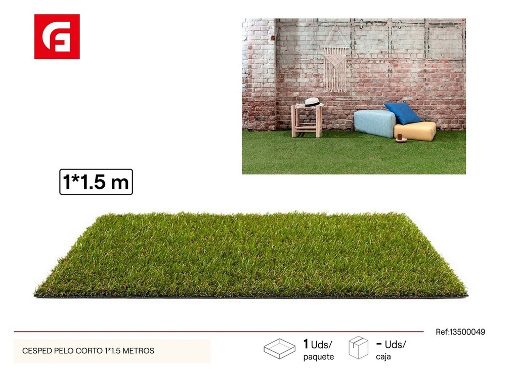 Césped artificial (1x1.5 metros) - Accesorios de jardín y decoración