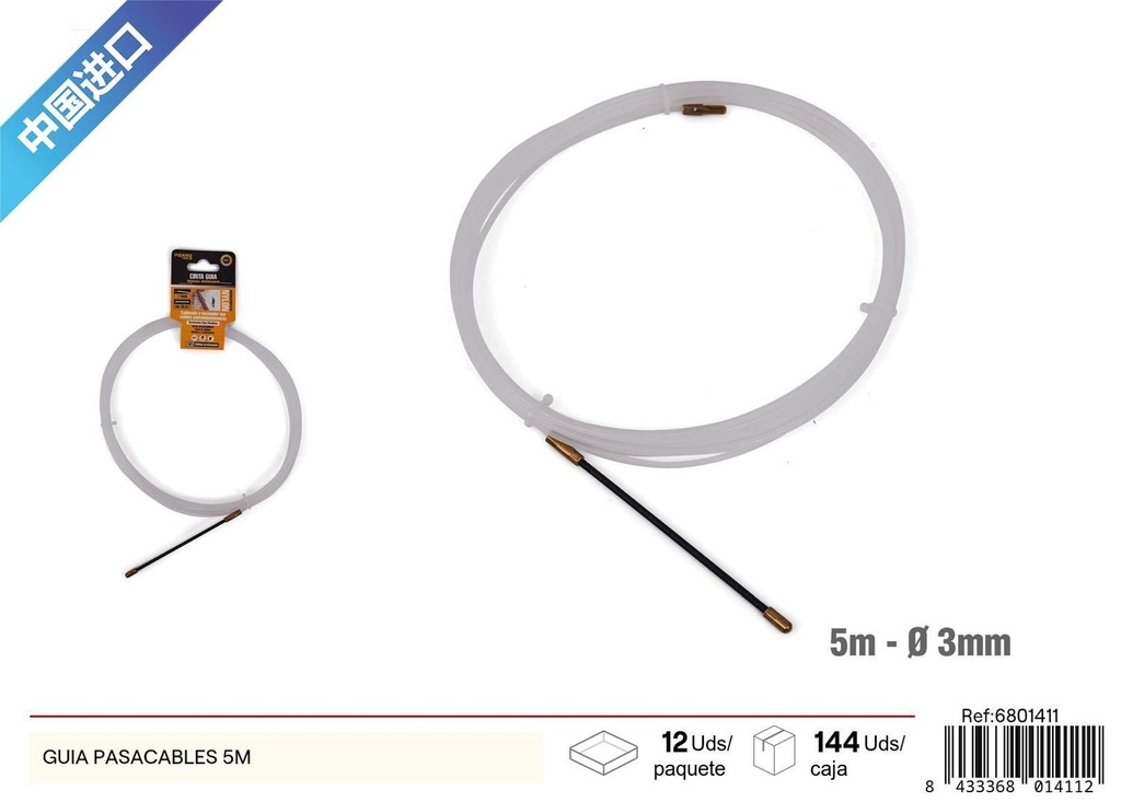 Guía pasacables 5m - Suministros eléctricos y conductos