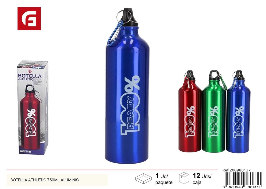 Botella athletic de aluminio 750ml - Utensilios de cocina y botellas térmicas