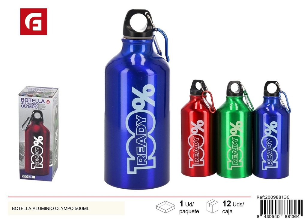 Botella aluminio Olympo 500 ml - Utensilios para cocina
