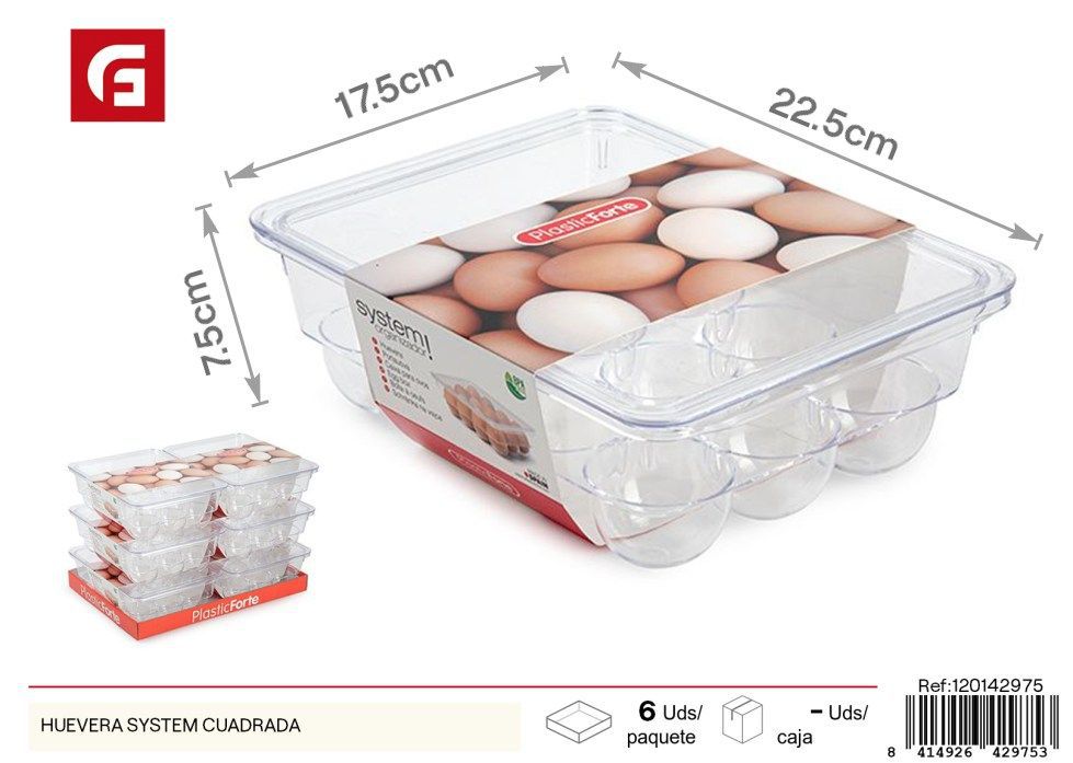 Huevera System cuadrada - Utensilios de cocina y organización