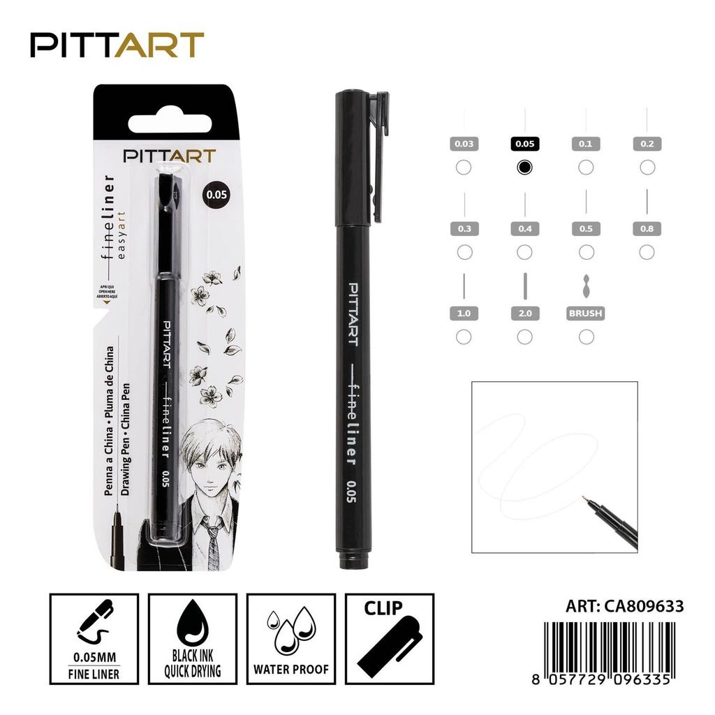 Bolígrafo de punta fina 0.05 mm - Herramientas de escritura y arte