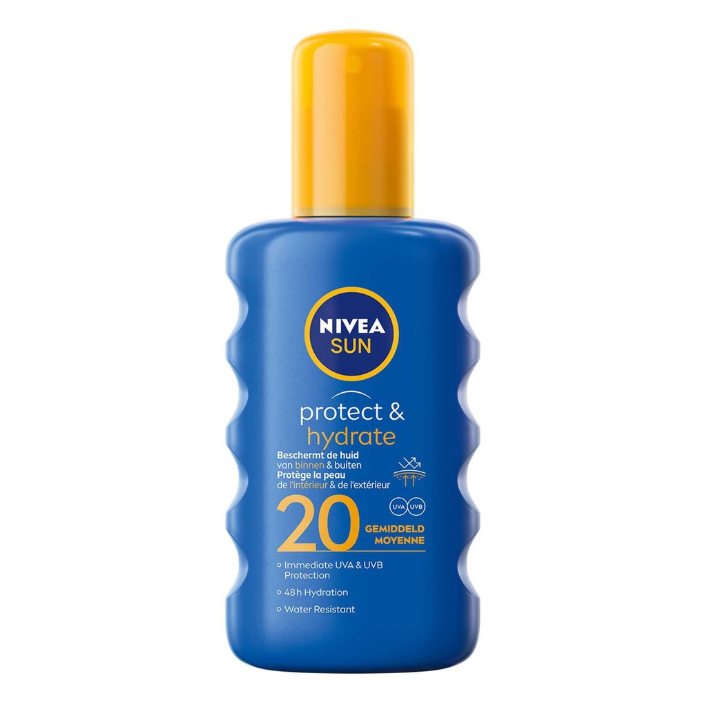  Spray Solar Nivea Sun SPF-20 200ml - Protección solar y cuidado de la piel