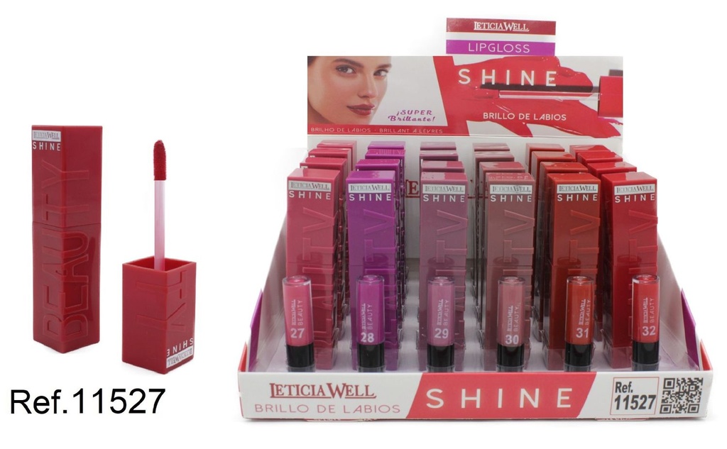  Lip Cuadrado Beau Shine 24/u 11527 - Brillo labial y maquillaje