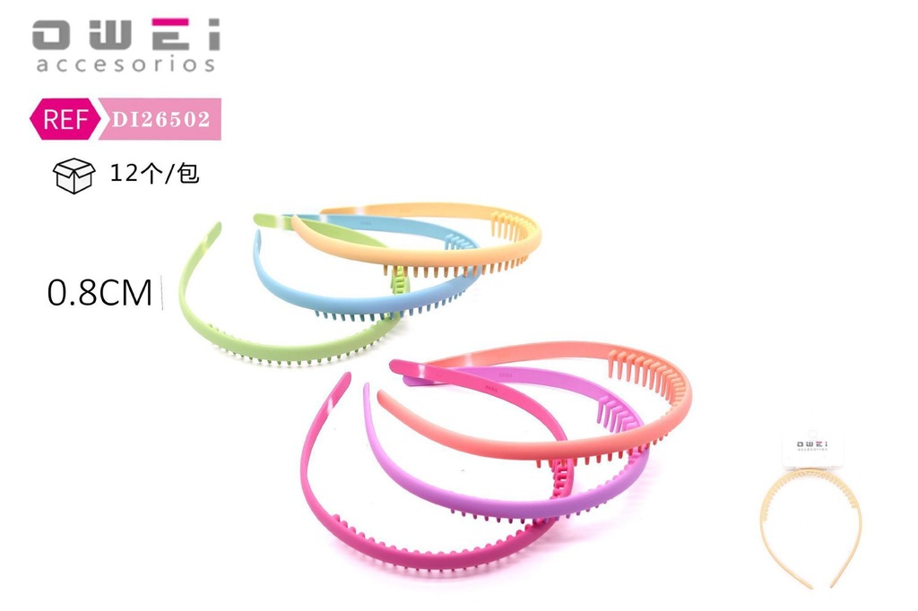 Diadema de 1.5 cm 12 unidades DI26502 - Accesorios para el cabello