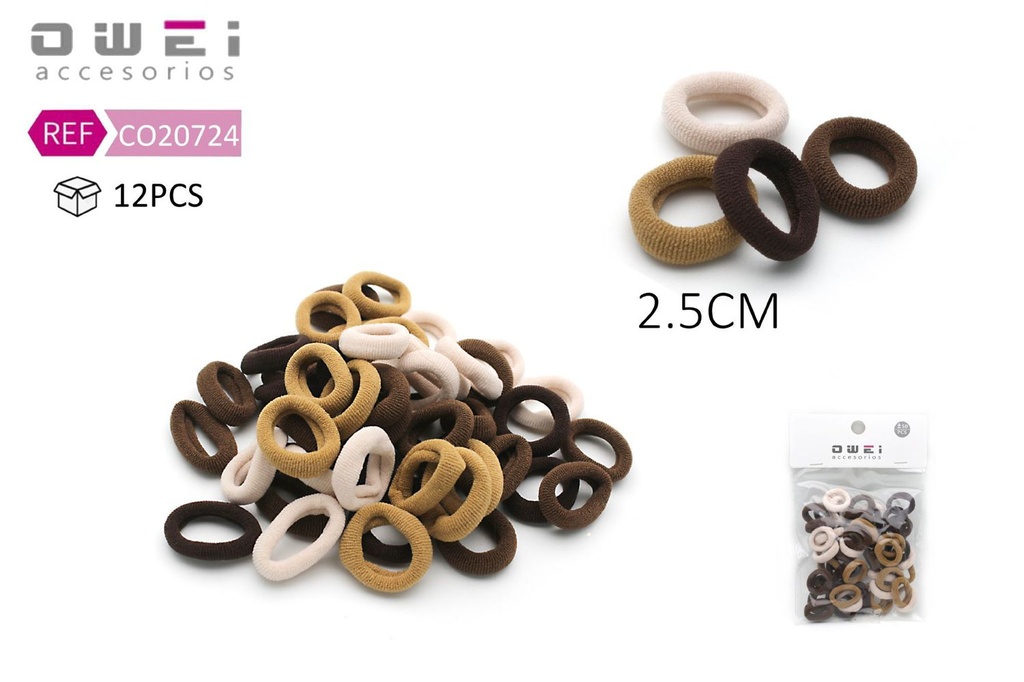 Gomas para el Pelo 12 unidades CO20724 - Accesorios para el cabello