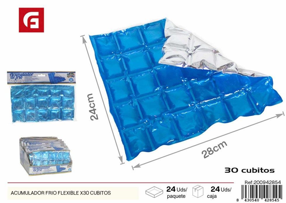 Acumulador frío flexible 30 unidades cubitos - Utensilios de cocina y refrigeración