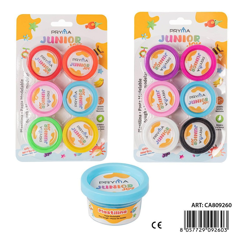 Plastilina 28 g 6 piezas - Juguetes creativos