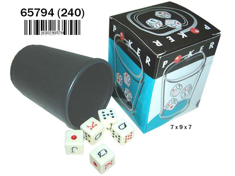Cubo de dados de póker (12)(240) - Juguetes de juegos de mesa y entretenimiento