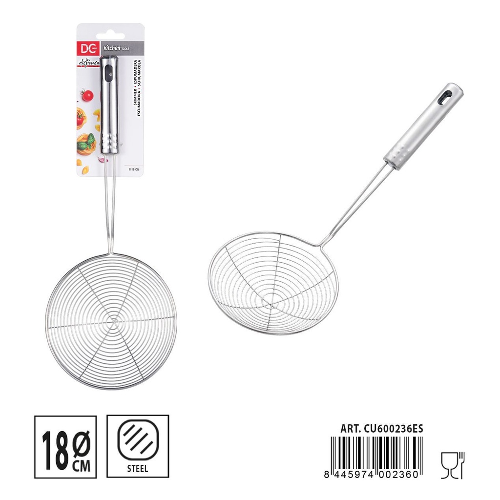 Espumadera de acero inoxidable dimensión 38.5x17 cm - Utensilios de cocina