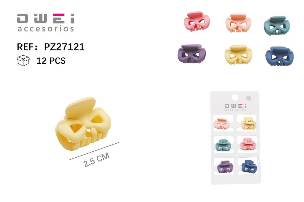 Pinza 2.5cm 12 unidades PZ27121 - Accesorios para el cabello