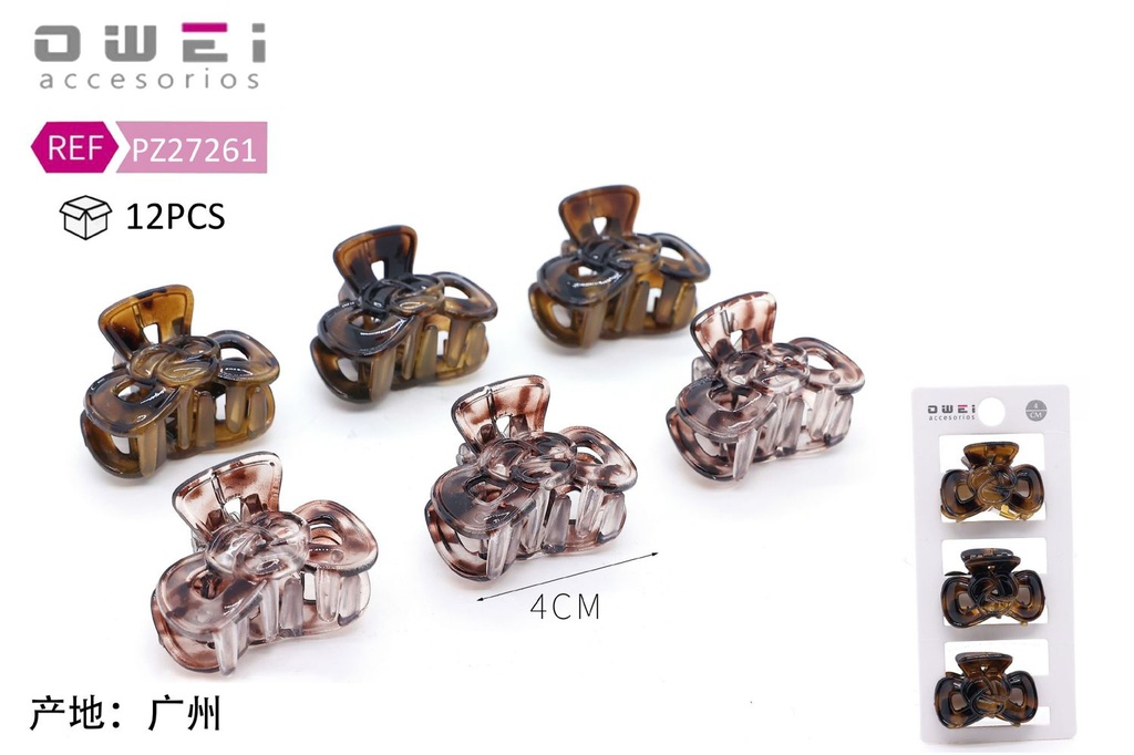 Pinza de pelo 4cm 12 unidades PZ27261 - Accesorios para el cabello