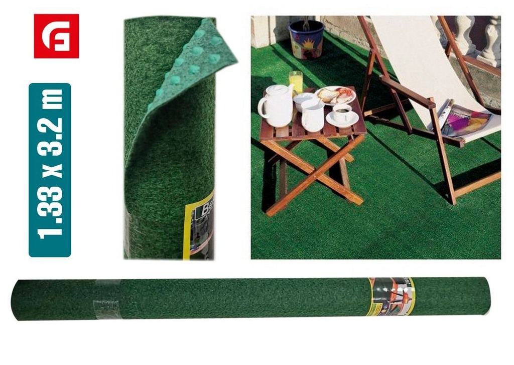  Césped artificial de 1.33x3.2 m - Accesorios de jardín