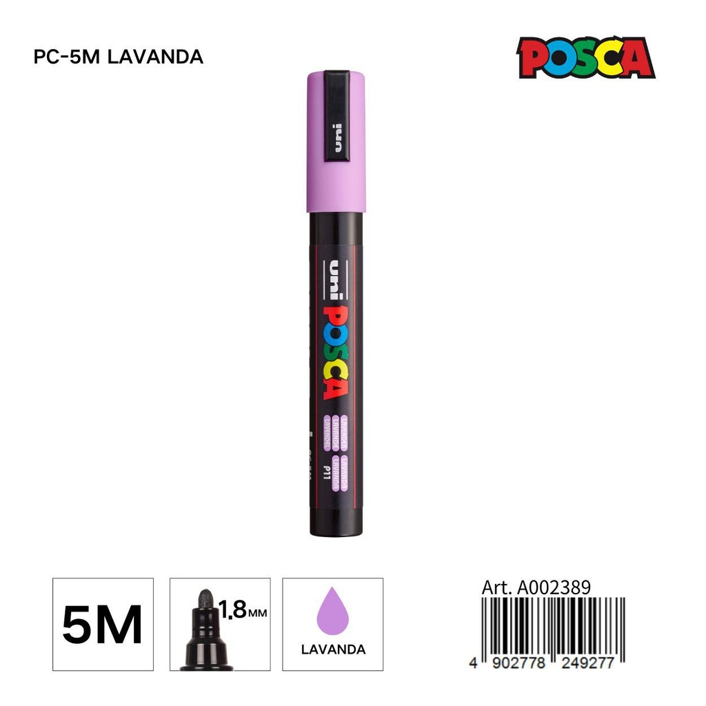 Marcador POSCA 1.8mm lavanda - Papelería y artículos de escritura