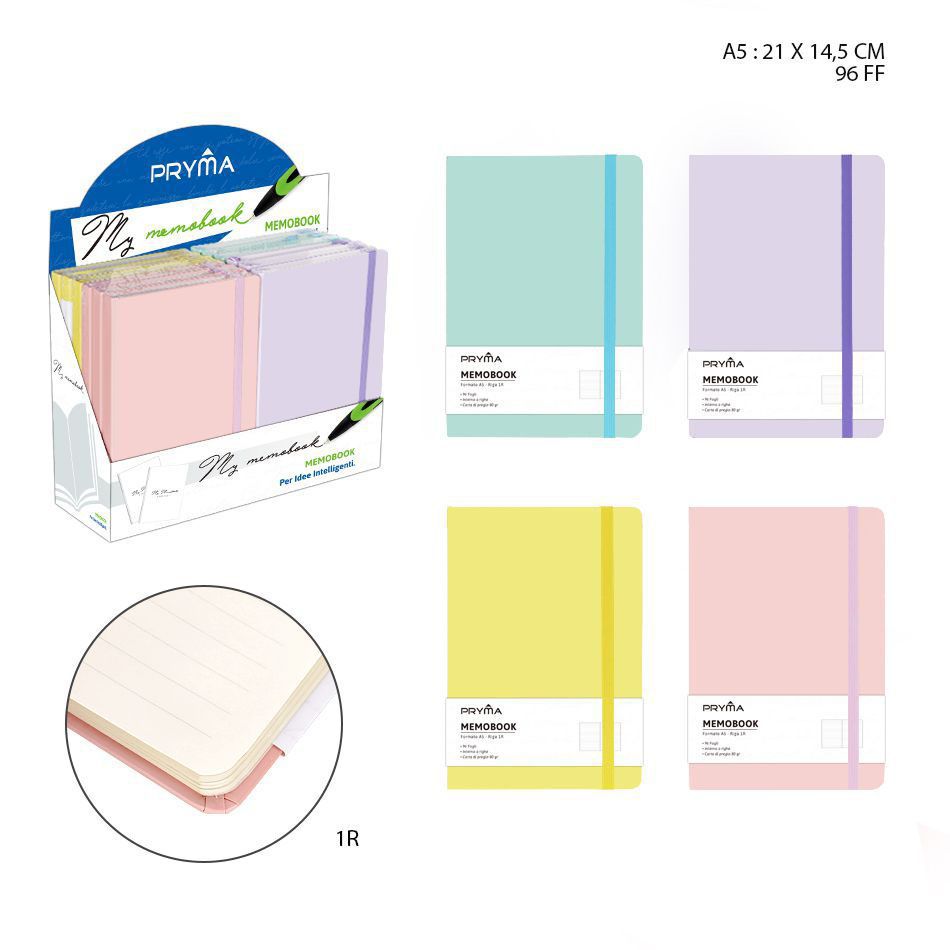 Libreta A5 1R color pastel 96 hojas - Papelería y cuadernos
