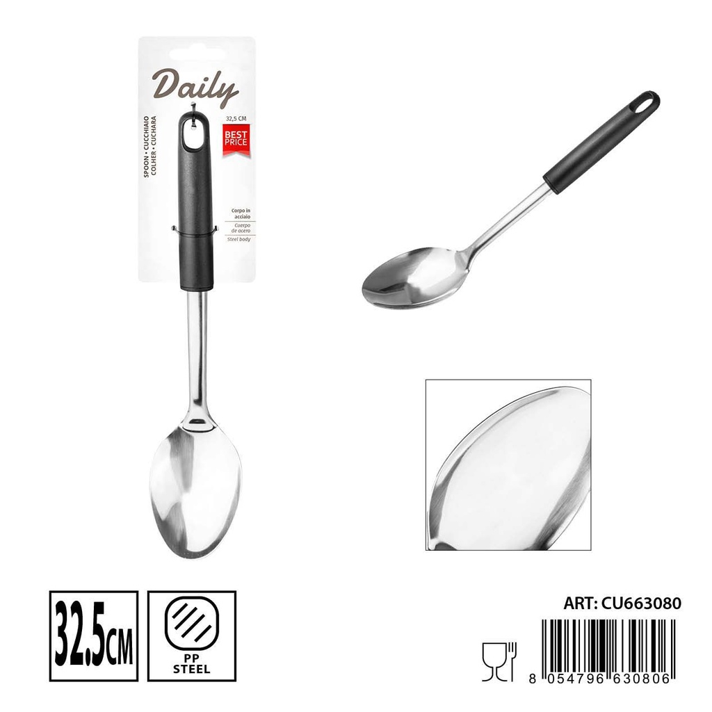Cucharón de acero inoxidable 32.5x7.2 cm - Utensilios de cocina