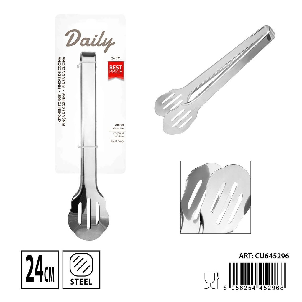 Pinza de cocina multfunción de acero inoxidable 24x5.3cm - Utensilios de cocina
