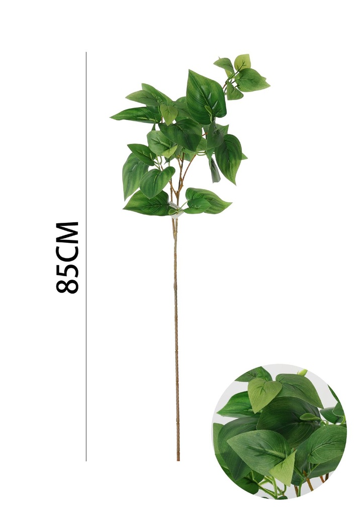 Ramo de flor artificial de hiedra con una sola cabeza de 85cm - Novedades