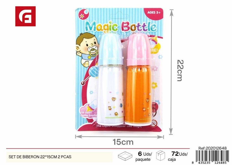 Set de biberón 22x15 cm (2 piezas) - Juguetes para bebés