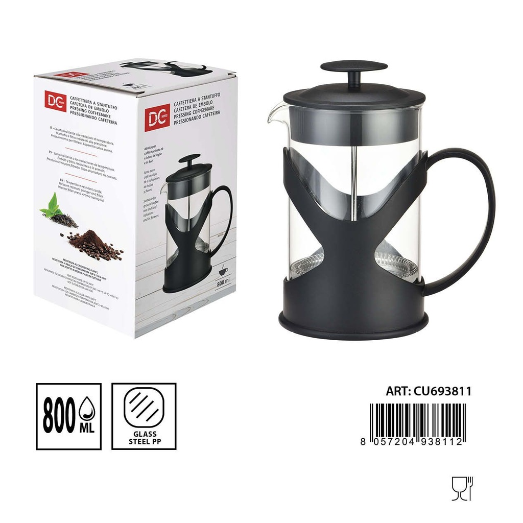 Cafetera de émbolo 800 ml - Utensilios de café y té