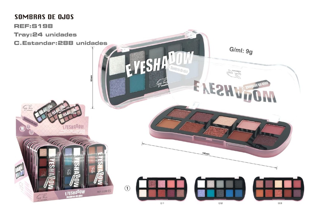 Sombra de ojos 216/C - Variedad en maquillaje
