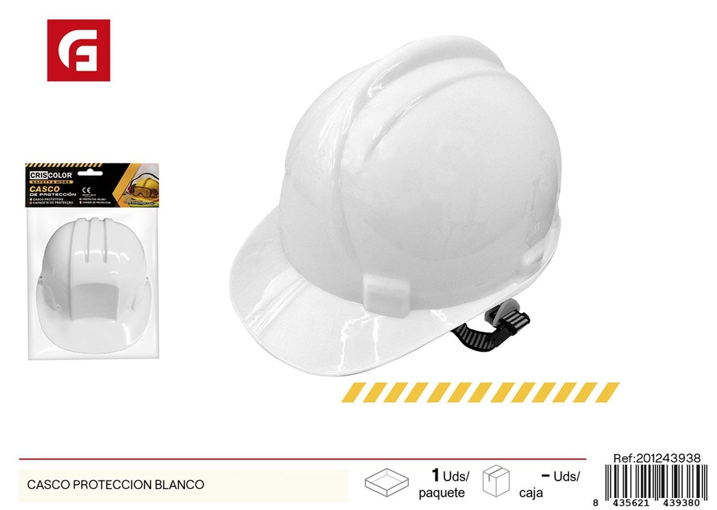 Casco de protección blanco - Accesorios de seguridad