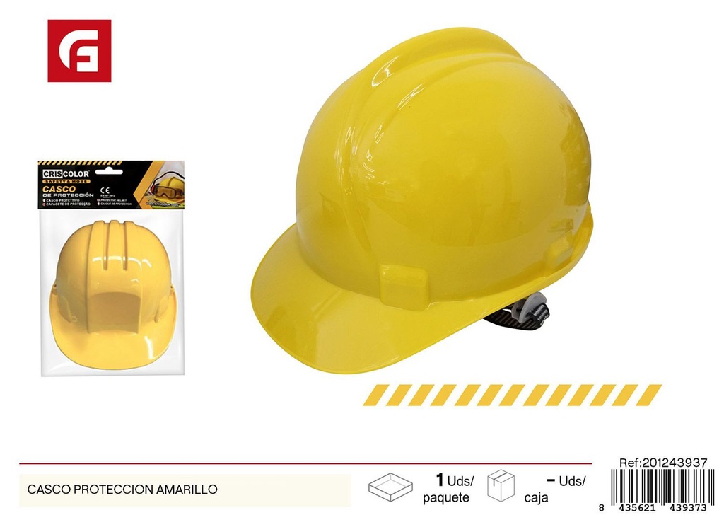 Casco de protección amarillo - Accesorios de seguridad