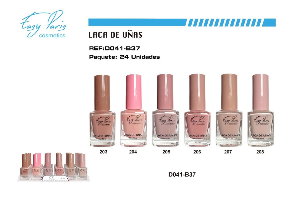Laca de uñas 24/U bandeja - Esmaltes de uñas