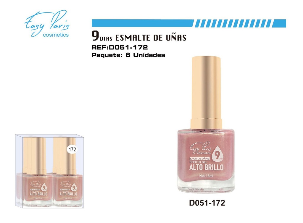 Laca de uñas 9 días 6/U - Esmaltes de larga duración