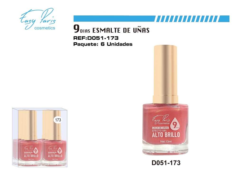 Laca de uñas 9 días 6/u - Cosméticos y esmaltes de uñas