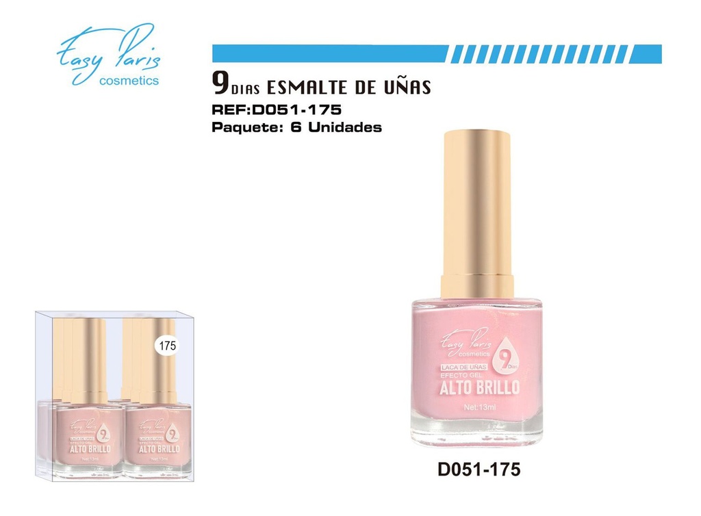 Laca de uñas 9 días 6/U - Esmaltes de larga duración