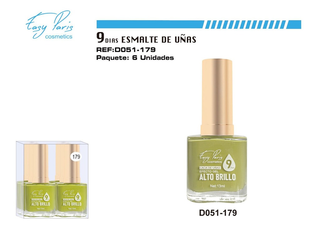 Laca de uñas 9 días 6/U - Esmaltes de larga duración