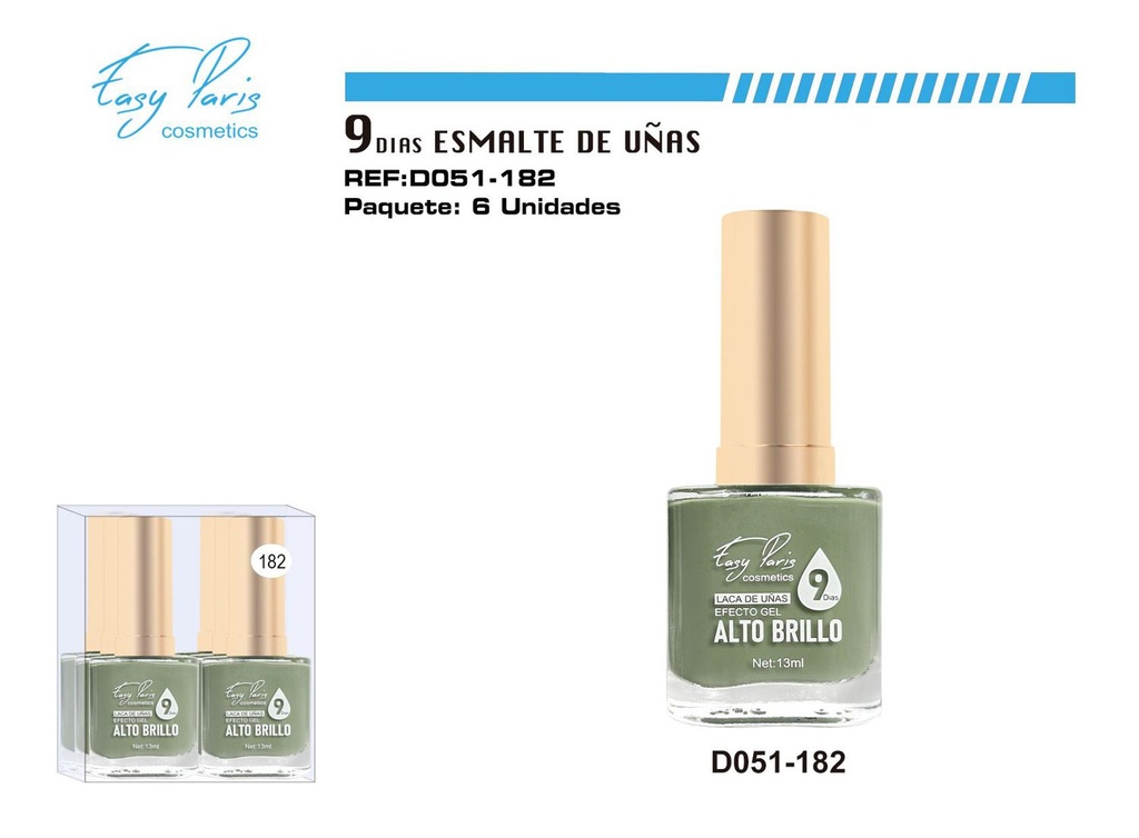 Laca de uñas 9 días 6/U - Esmaltes de larga duración