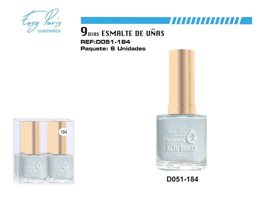 Laca de uñas 9 días 6/U - Esmaltes de larga duración