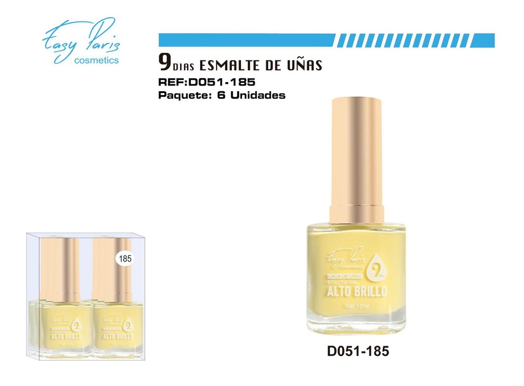 Laca de uñas 9 días 6/U - Esmaltes de larga duración