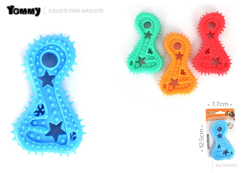 Juguete TPR símbolo 12.5*7.7*2.3 cm - Juguetes para mascotas