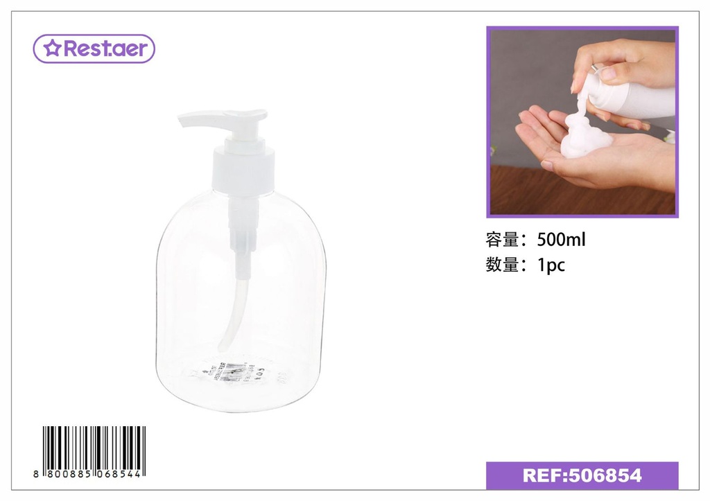 Botella dispensadora de 500 ml - Envases para cosméticos