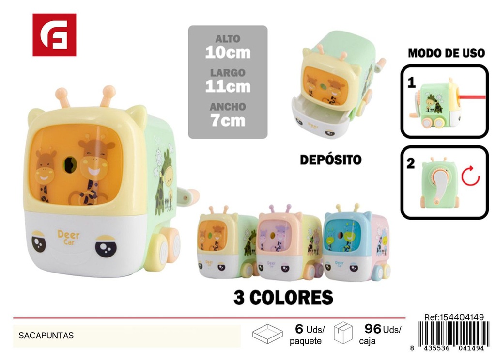 Sacapuntas manual clásico - Papelería y útiles escolares