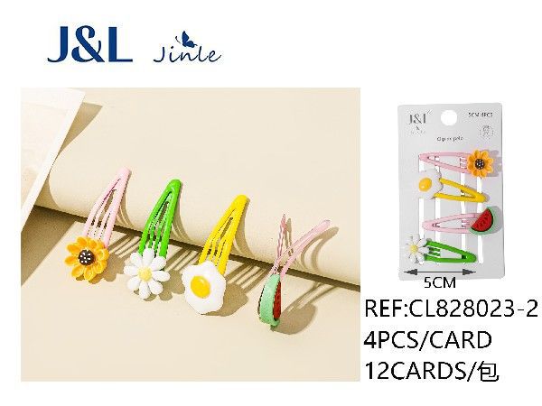 Pack de 4 ranas 5 cm surtidas 12/u CL828023-2 - Accesorios para el cabello y pinzas