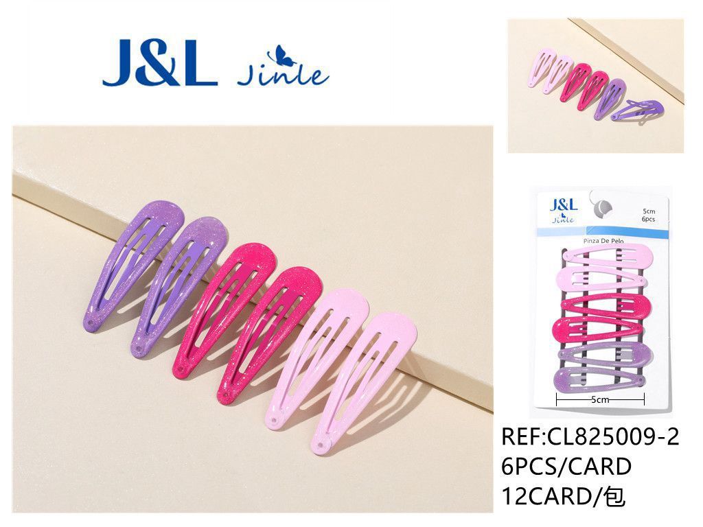 Pack de 6 ranas 5 cm surtidas 12/u CL825009-2 - Accesorios para el cabello y pinzas
