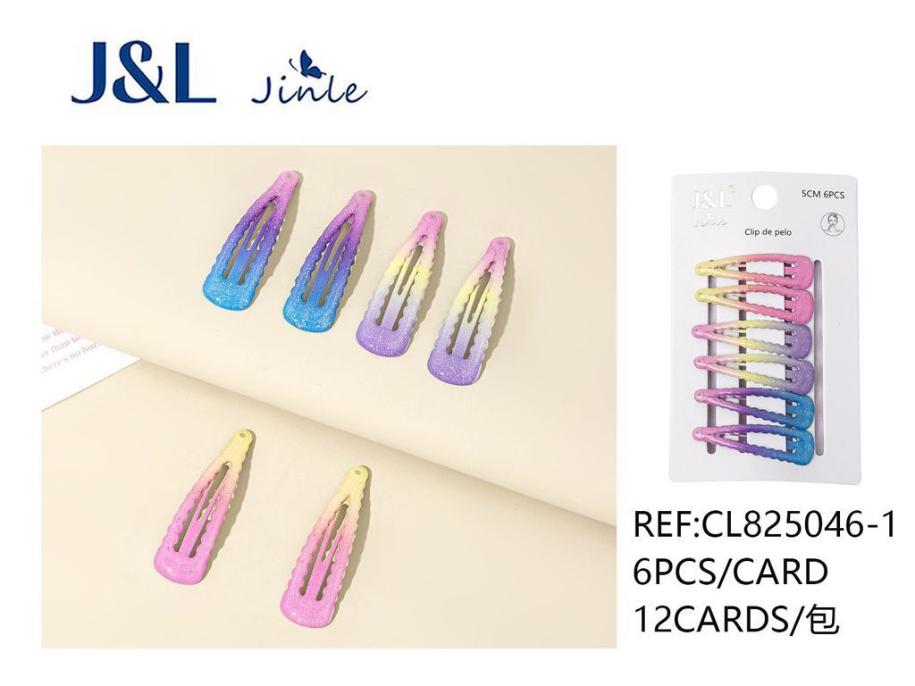 Pack de 6 ranas 5 cm surtidas 12/u CL825046-1 - Accesorios para el cabello y pinzas