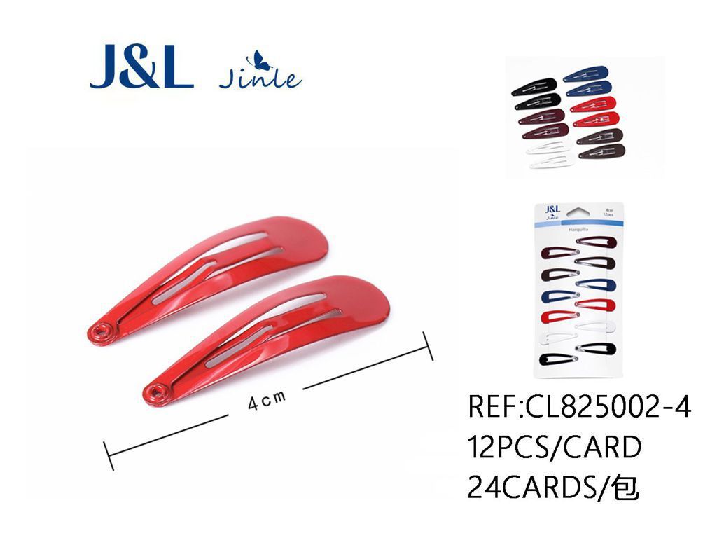 Pack de 12 ranas de 4 cm surtidas - Accesorios para el cabello y pinzas decorativas